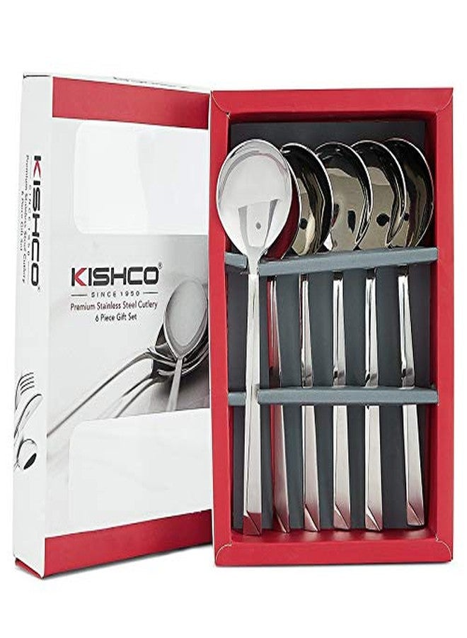 Kishco Stainless Steel Olympus Dessert Soup Spoon - Pack of 6 - Image 1